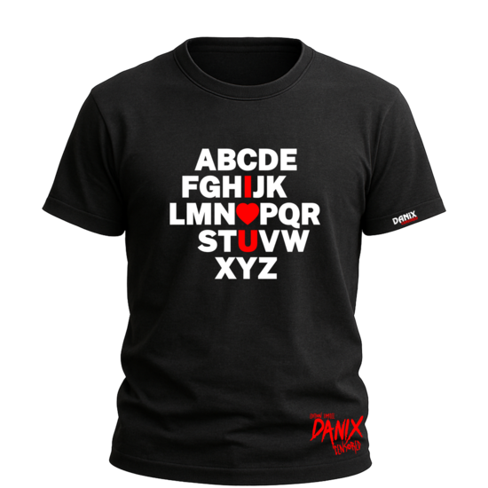 T-shirt A à Z (I LOVE YOU) [DANIX CENSORED]